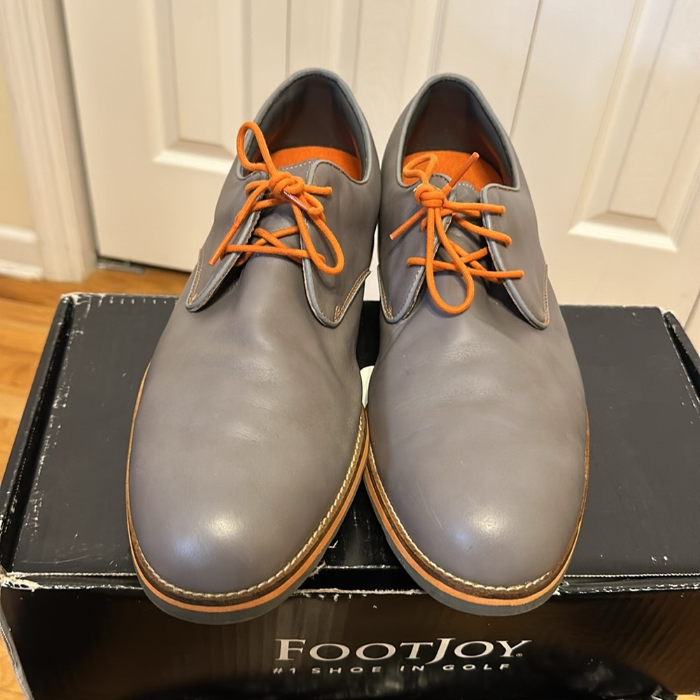 Footjoy “City” Golf Shoes Grey/Orange Size 14